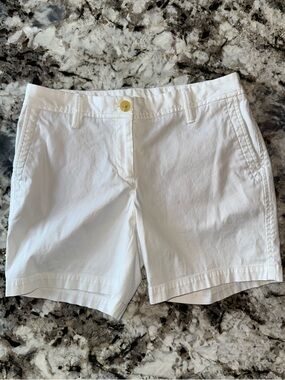 Talbots Relaxed Chino Shorts - White - Size 4P (4 Petite)